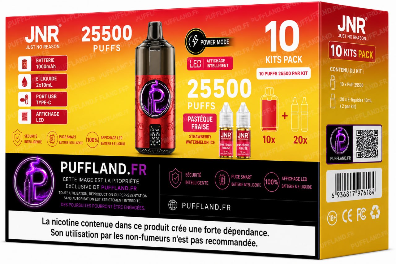 Carton Puff JNR Panda 25500 (Lot de 10)