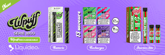 Batterie WPUFF Pod Liquideo 18000