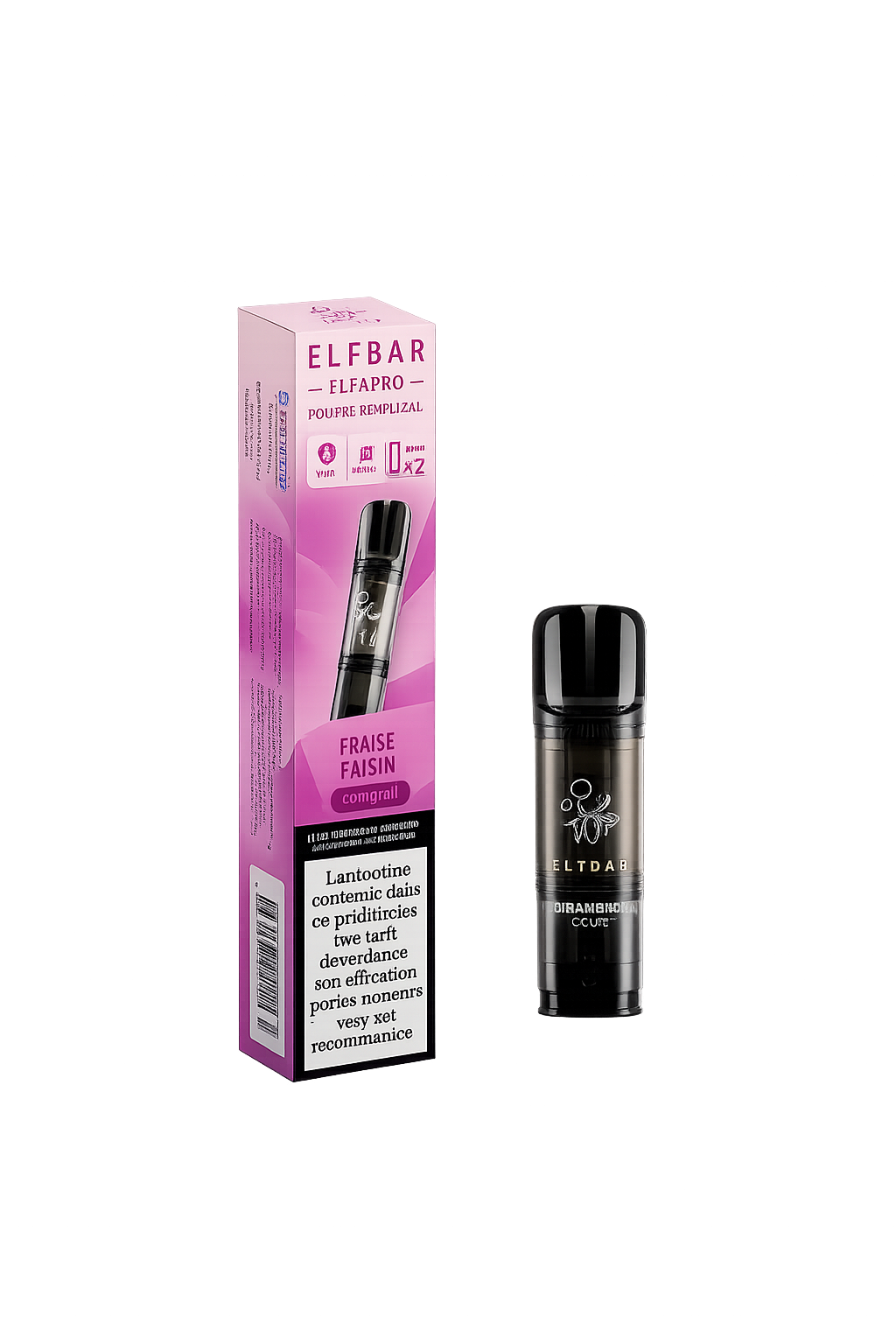 Cartouche Pod Pack de 2 Elfa Pro Elfbar 2ml 20mg