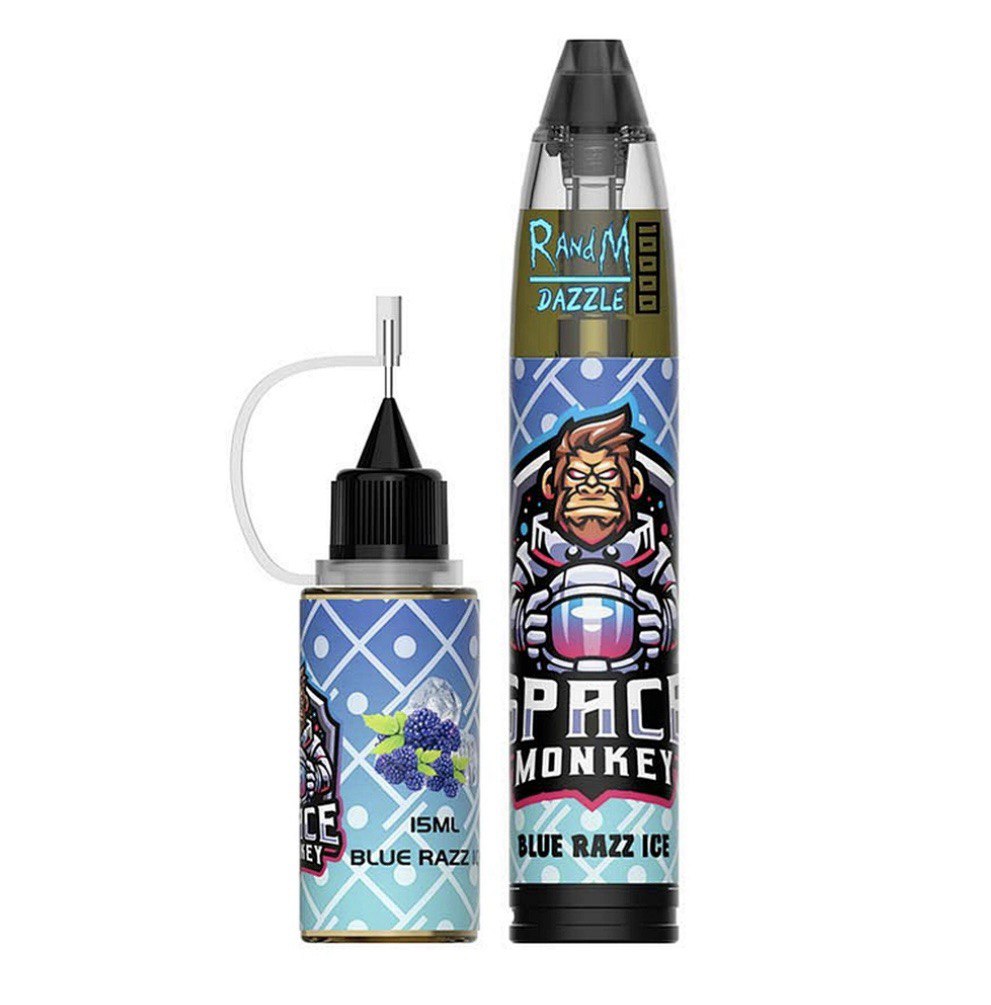 Space Monkey RandM Dazzle 10000 Puffs – Vape Jetable Rechargeable - Puff Land CBD