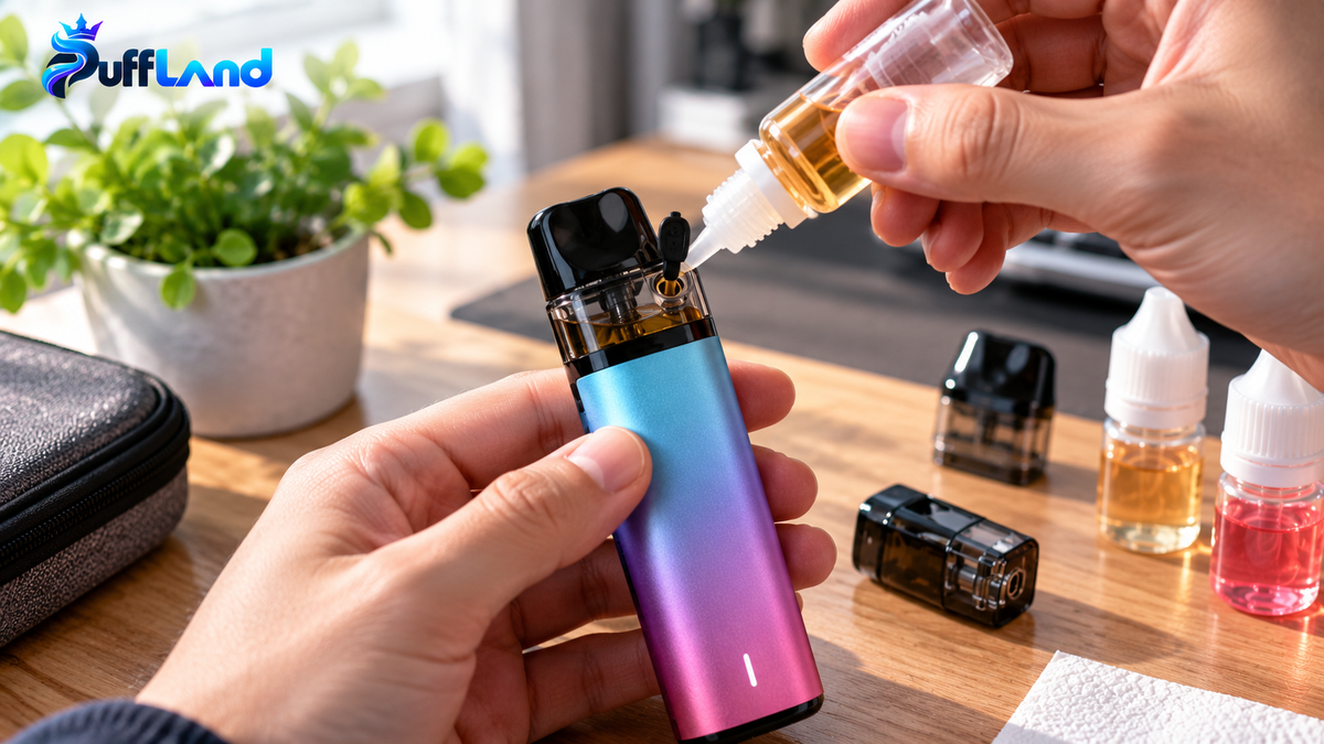 Comment remplir une puff : étapes, erreurs à éviter et sécurité