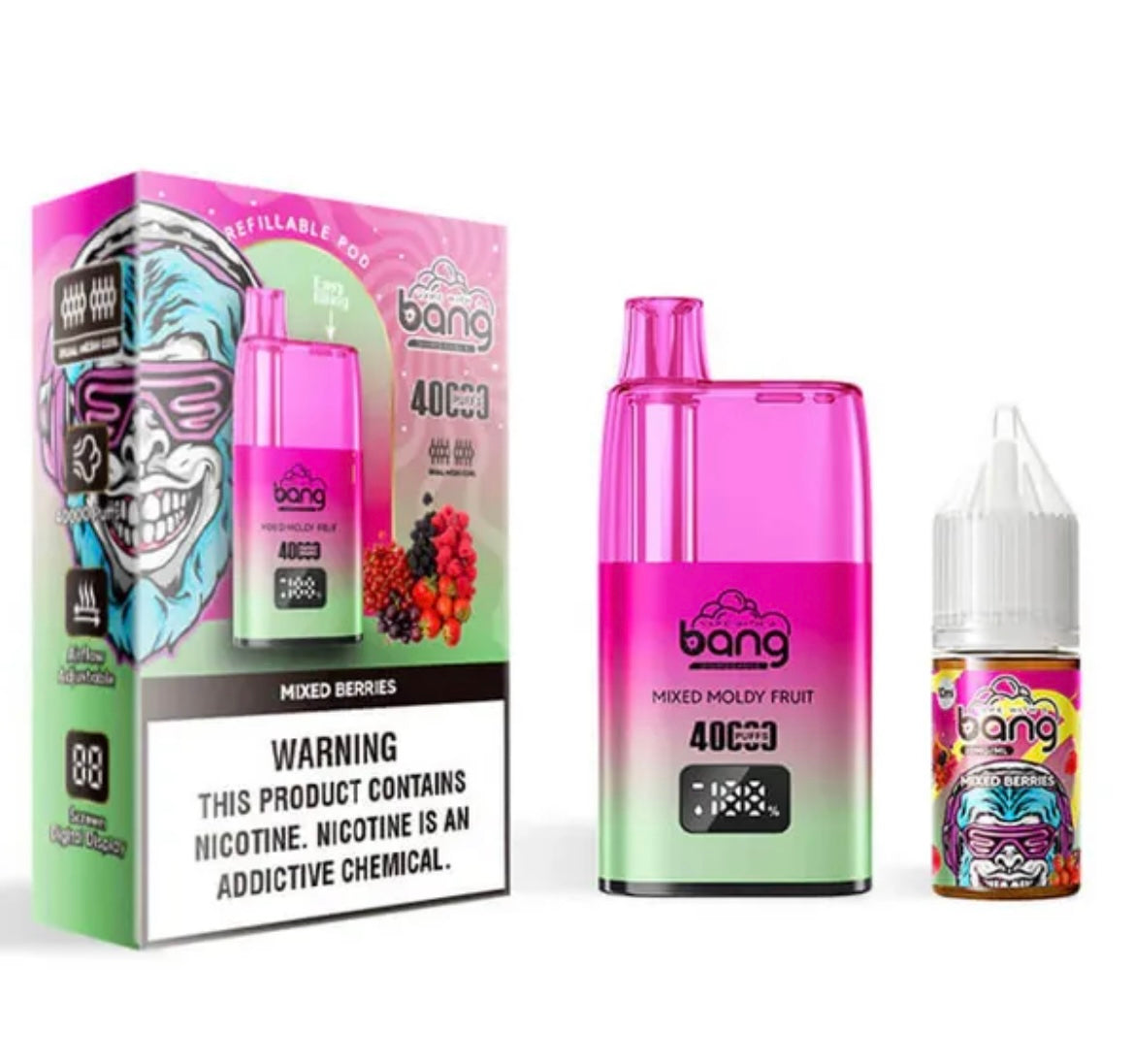 Carton Puff 40000 Bang Rechargeable Réutilisable (Lot de 10)