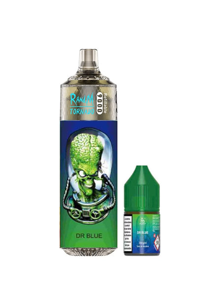 Puff 9000 Tornado Rechargeable 100% Légal - Dr Blue - Puff Land CBD