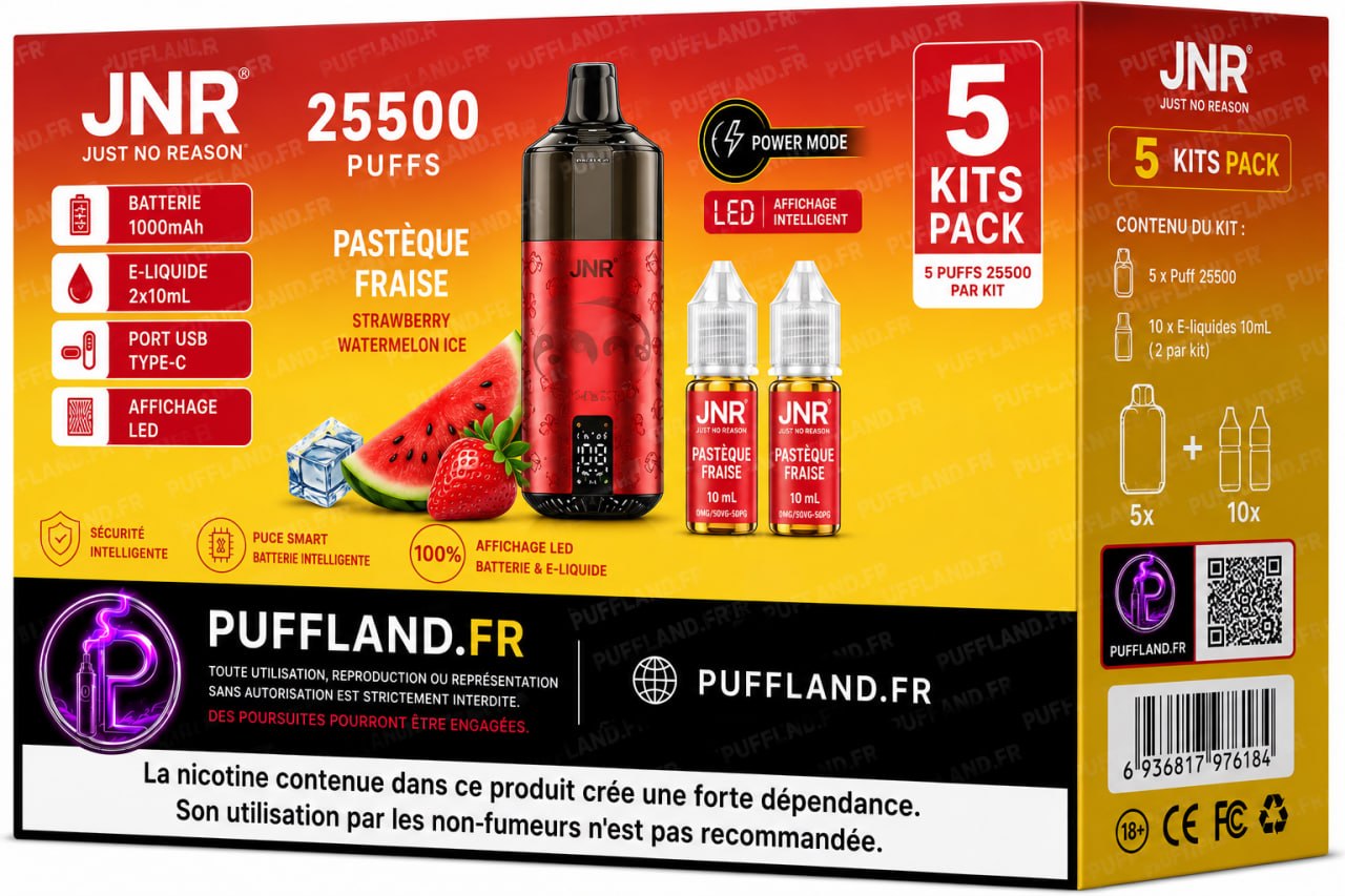 Carton Puff JNR Panda 25500 (Lot de 5)