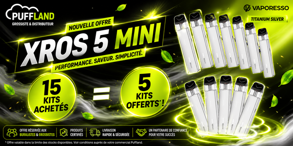 OFFRE KIT XROS 5 MINI TITANIUM SILVER VAPORESSO