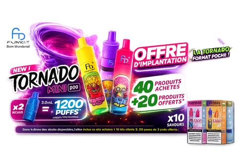 OFFRE D'IMPLANTATION TORNADO MINI FUMOT offre implantation Puff Land
