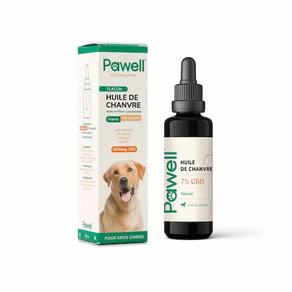 Huile CBD pour grands Chiens - 50ml - Puff Land CBD