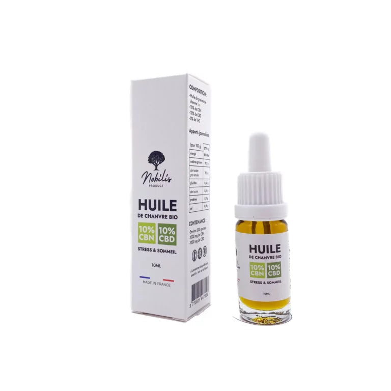 Huile CBD 10% CBD + 10% CBN Sommeil & Stress - 10ml - Puff Land CBD