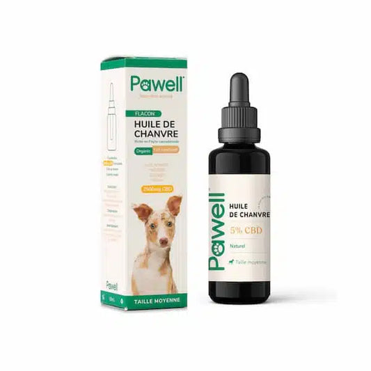 Huile CBD pour Chiens Moyens - 50ml - Puff Land CBD