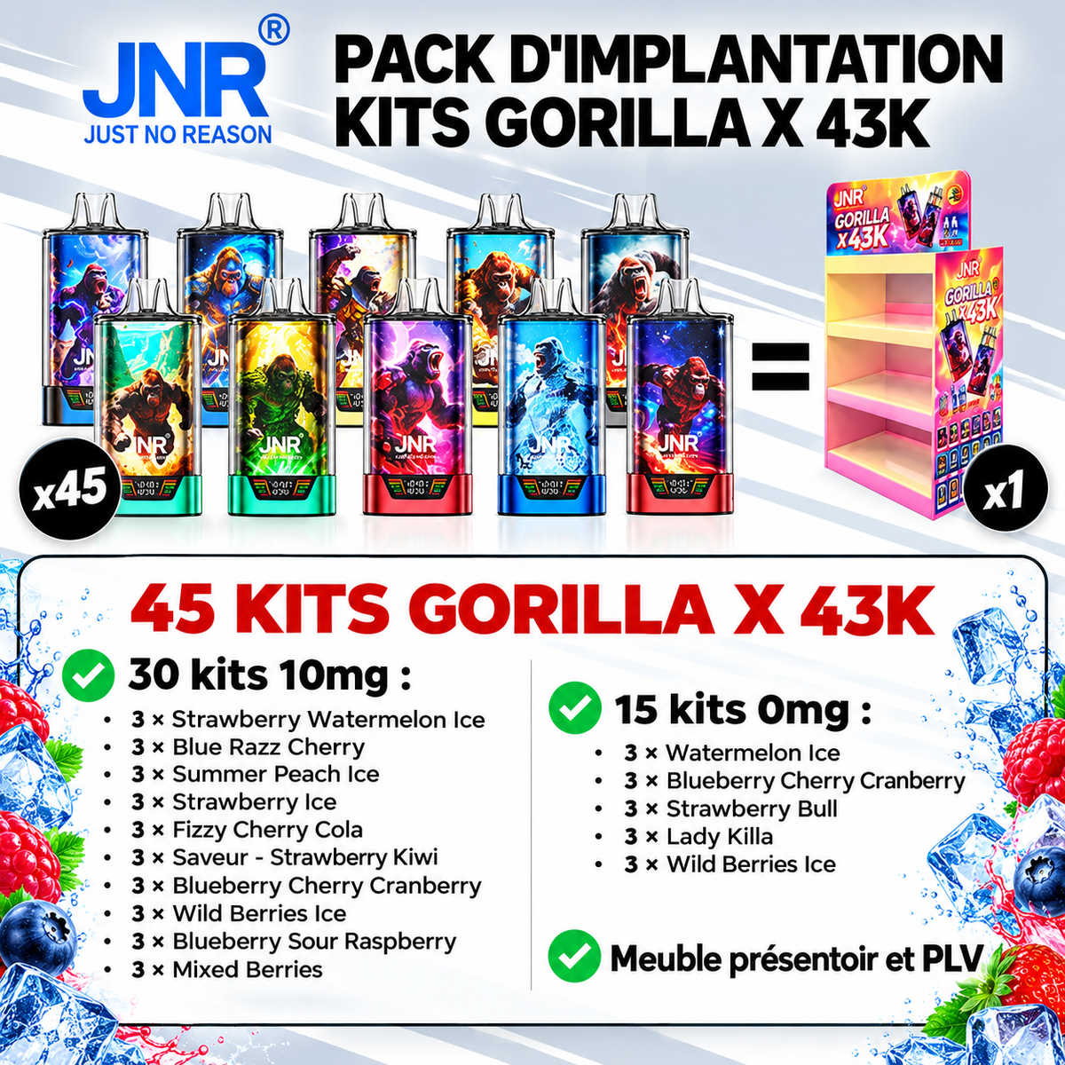 Offre d'implantation Gorilla X 43K JNR