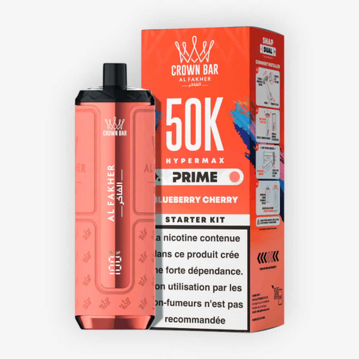 Puff Hyper Max Prime 50K 6 mg Al Fakher