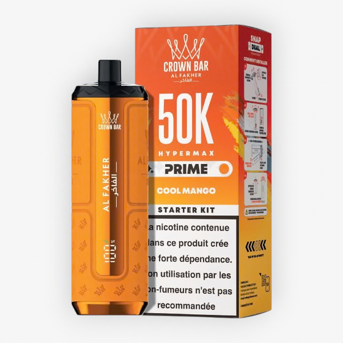 Puff Hyper Max Prime 50K 6 mg Al Fakher