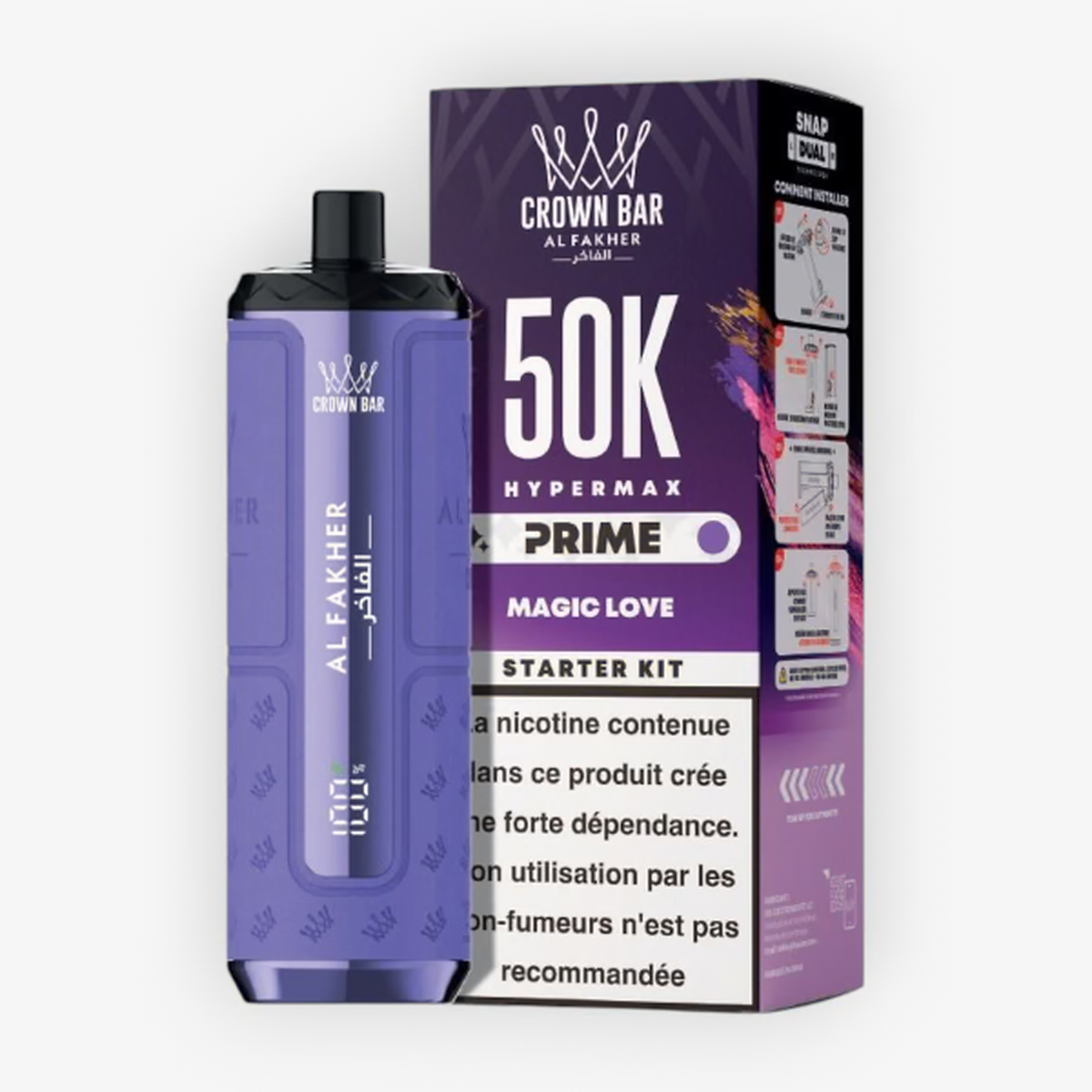 Puff Hyper Max Prime 50K 6 mg Al Fakher