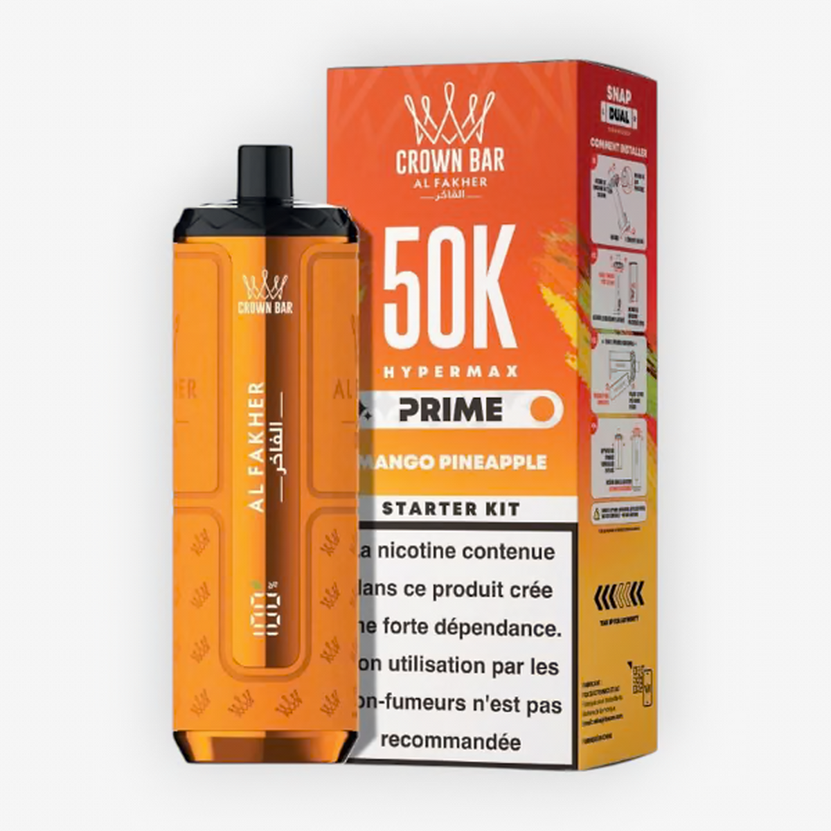 Puff Hyper Max Prime 50K 6 mg Al Fakher
