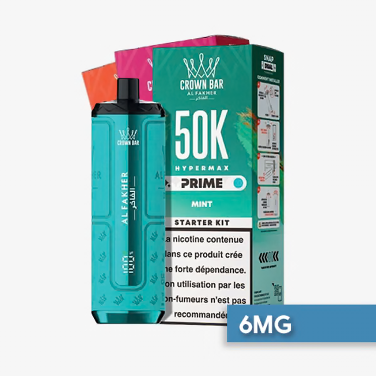 Puff Hyper Max Prime 50K 6 mg Al Fakher