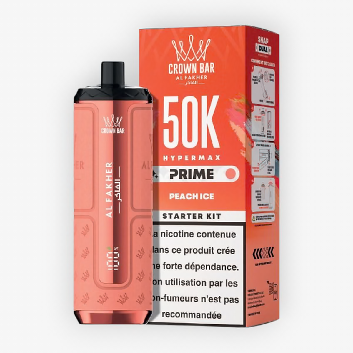 Puff Hyper Max Prime 50K 6 mg Al Fakher