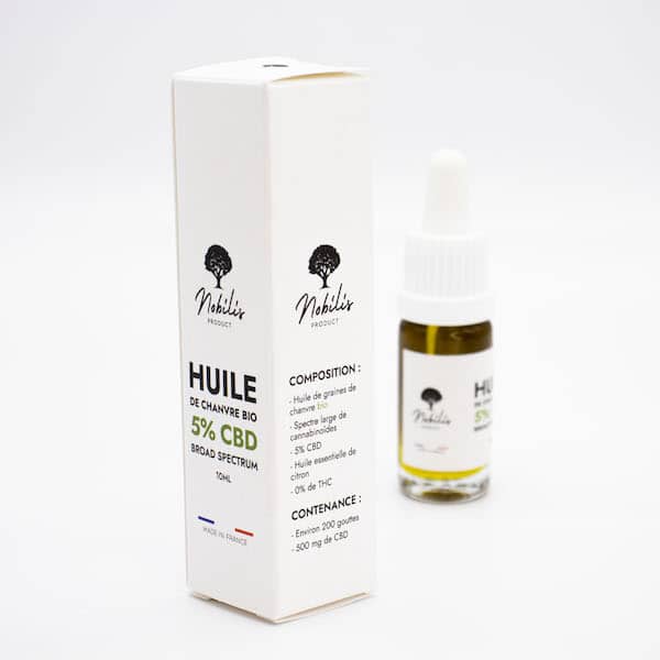 Huile CBD 5% Broad Spectrum - 10ml - Puff Land CBD