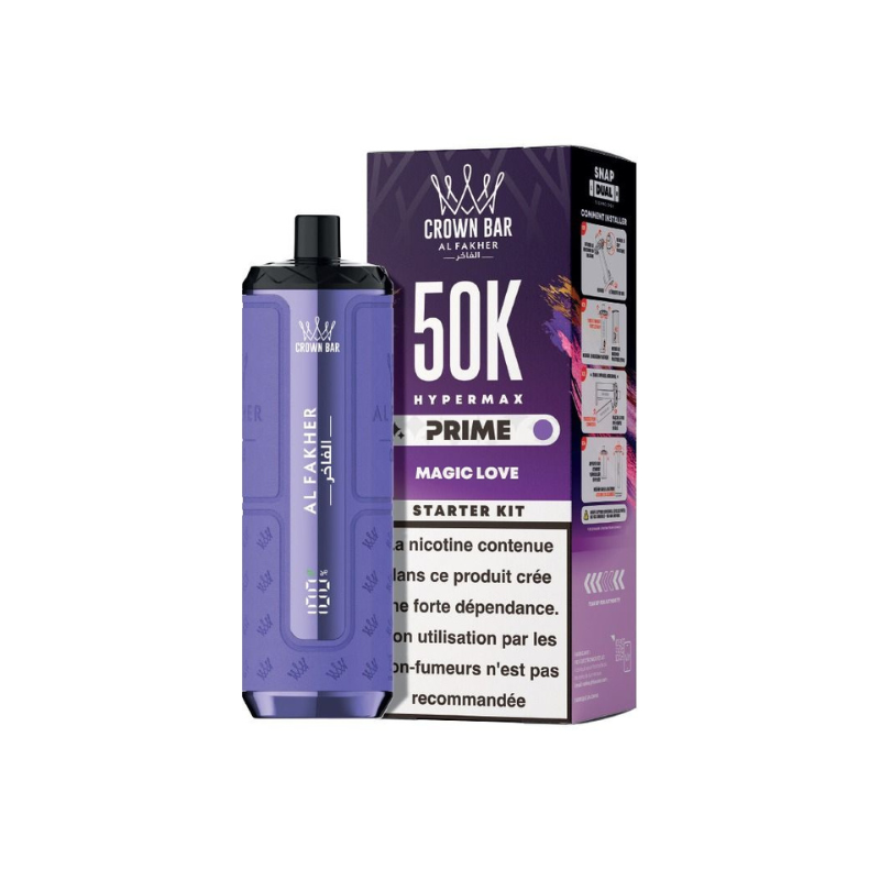 Kit Hyper Max Prime 50K 2 ml (+ 2 × 10 ml) 6 mg – Al Fakher