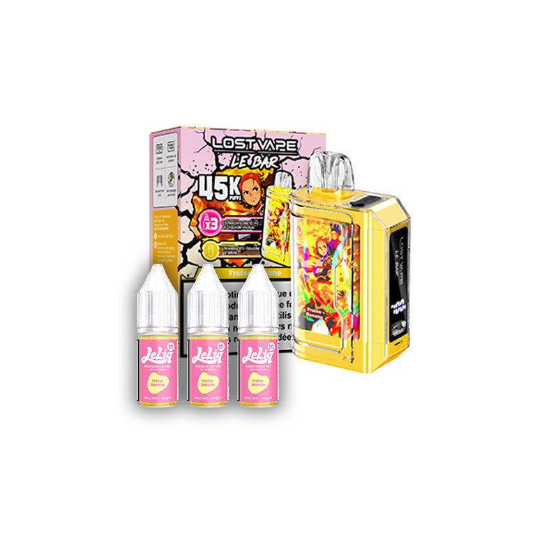 Kit Le Bar 45K + 3 e-liquides 10 ml 20 mg – Lost Vape