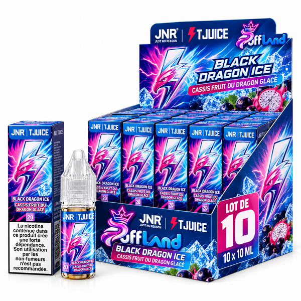 Carton E-liquide Puff Salt JNR x TJuice 10 ml 20 mg (lot de 10)