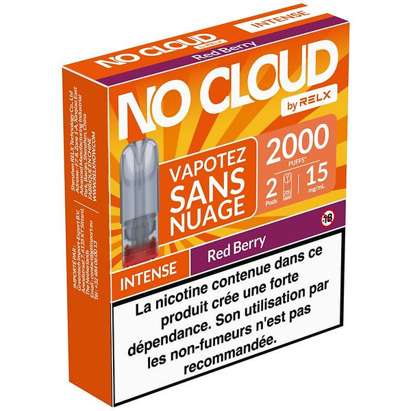 Cartouches No Cloud Intense 15 mg RELX (lot de 2)