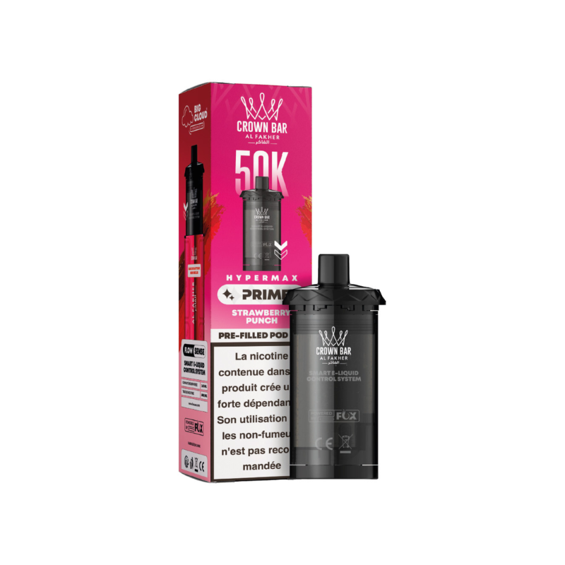 Pack de 2 cartouches Hyper Max Prime 50K 10 ml 6 mg – Al Fakher