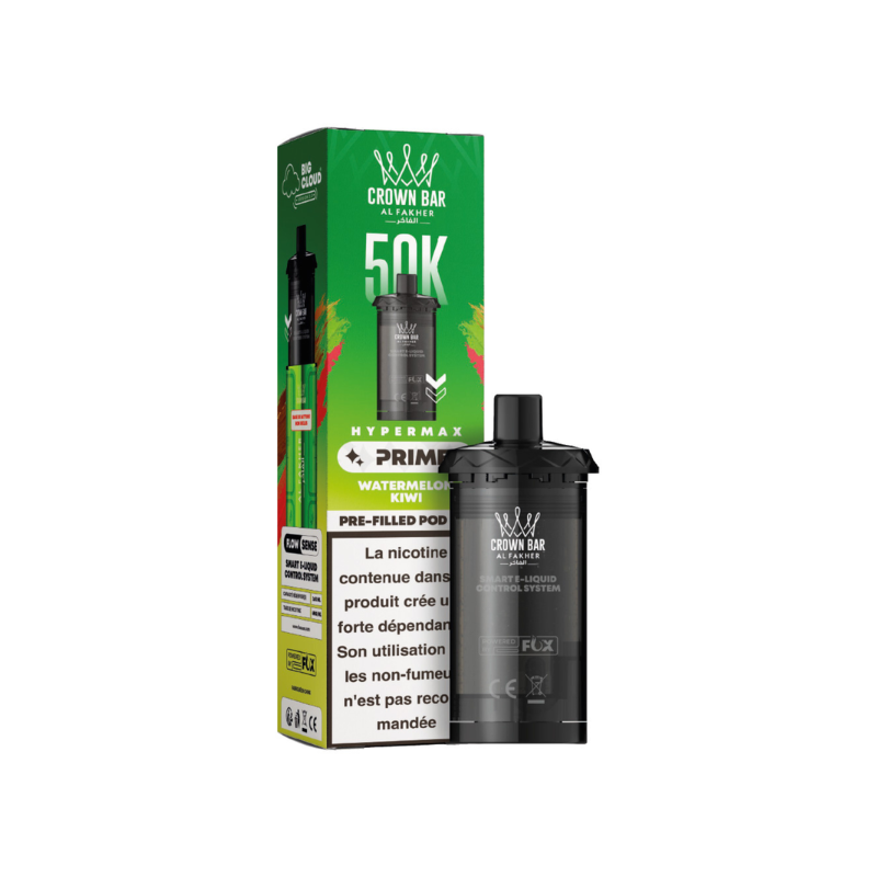 Pack de 2 cartouches Hyper Max Prime 50K 10 ml 6 mg – Al Fakher