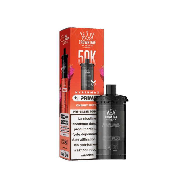 Pack de 2 cartouches Hyper Max Prime 50K 10 ml 6 mg – Al Fakher