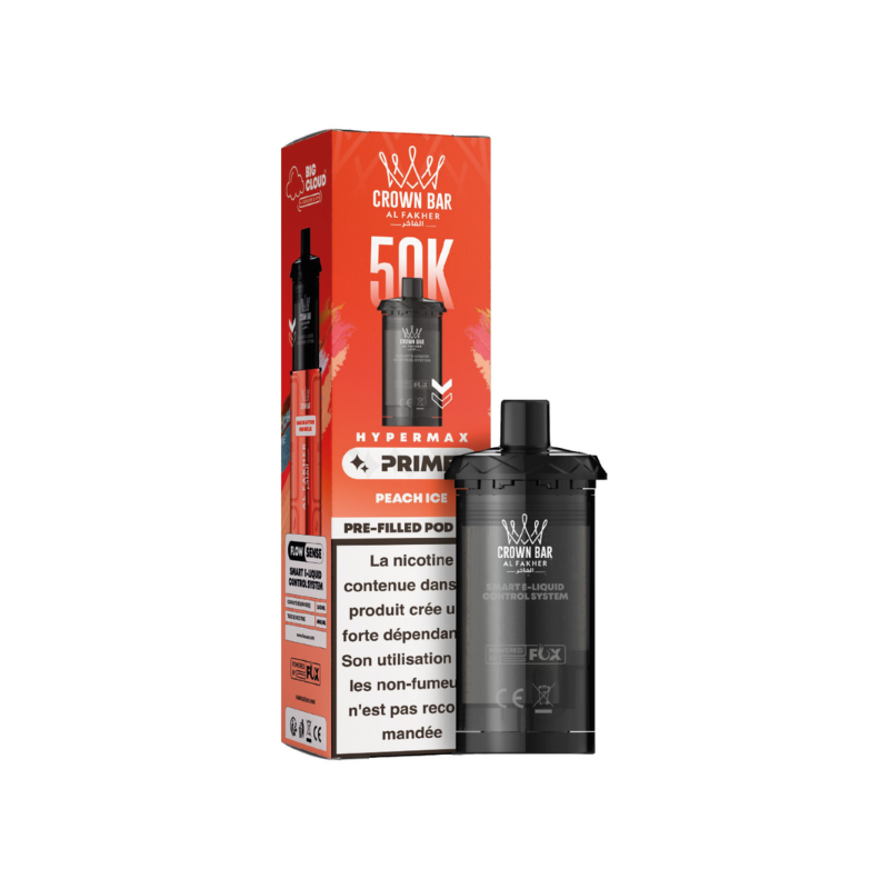 Pack de 2 cartouches Hyper Max Prime 50K 10 ml 6 mg – Al Fakher