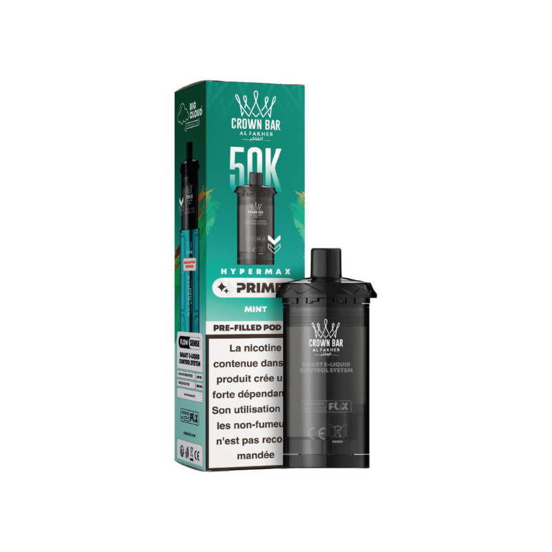 Pack de 2 cartouches Hyper Max Prime 50K 10 ml 6 mg – Al Fakher