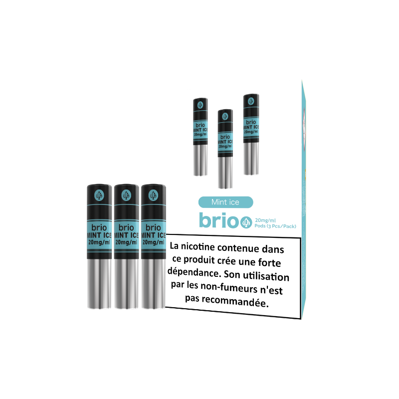 Pack de 3 pods pré-remplis Brio 1 ml 20 mg – Da One