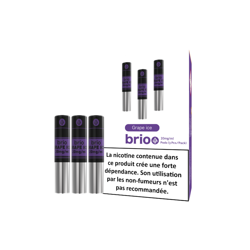 Pack de 3 pods pré-remplis Brio 1 ml 20 mg – Da One