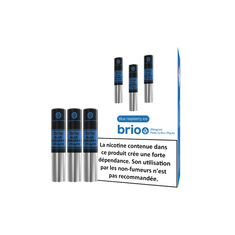 Pack de 3 pods pré-remplis Brio 1 ml 20 mg – Da One