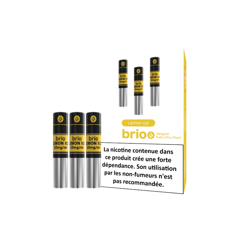 Pack de 3 pods pré-remplis Brio 1 ml 20 mg – Da One