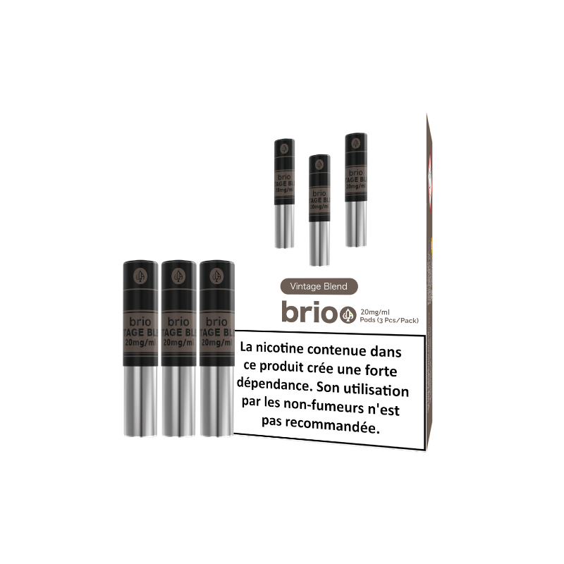 Pack de 3 pods pré-remplis Brio 1 ml 20 mg – Da One
