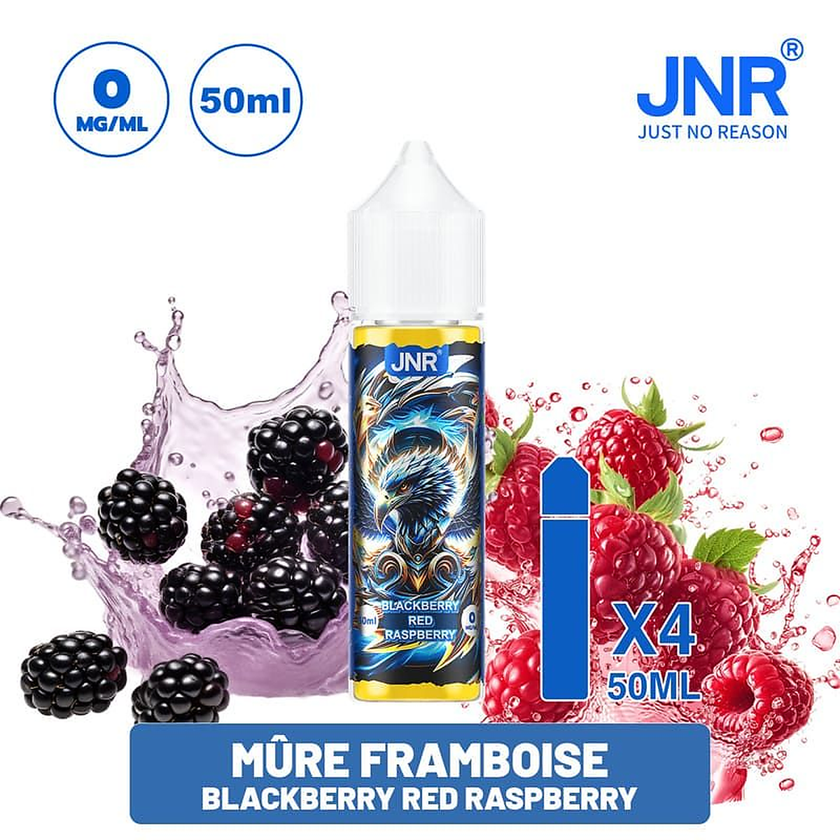 E-liquide JNR 50 ml 0 mg