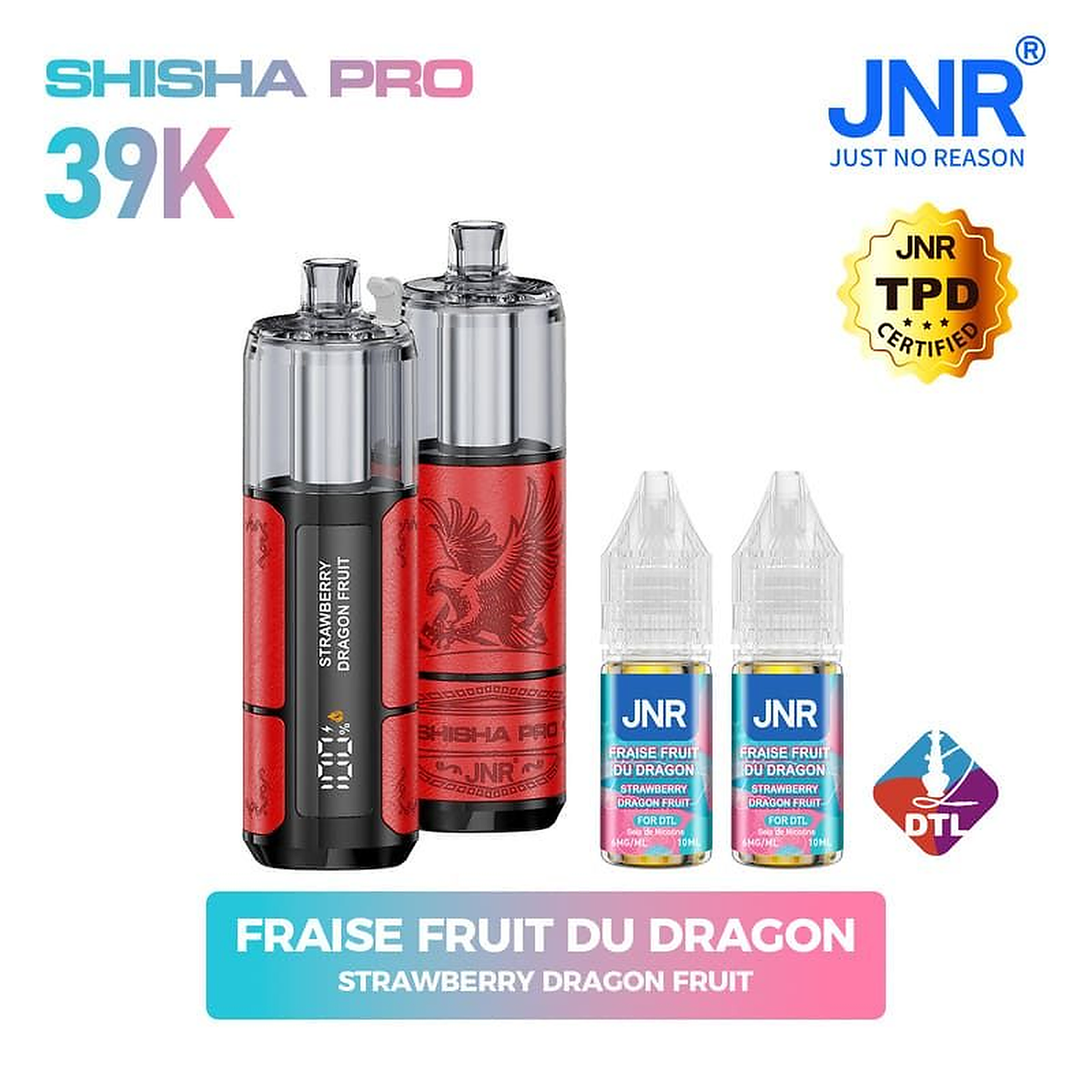 Puff Shisha Pro 39K 6 mg JNR