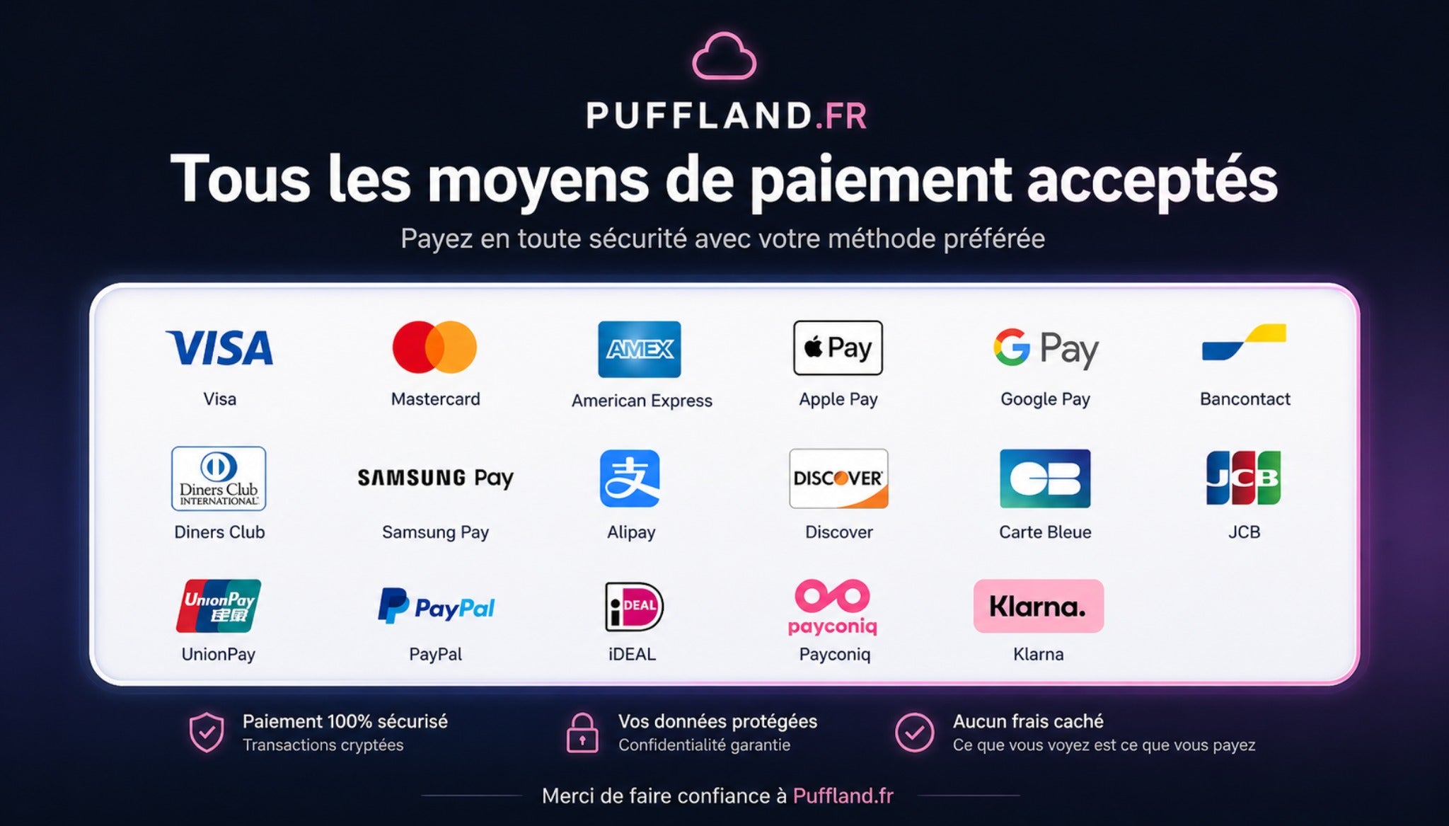 Pied de page Puff Land
