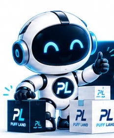 Robot Puff Land représentant les marques